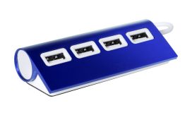 Wudge, hub USB, albastru