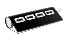 Wudge, hub USB, negru/alb