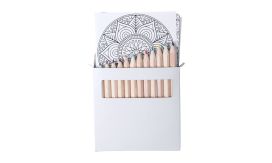 Condala, set colorat mandala, alb