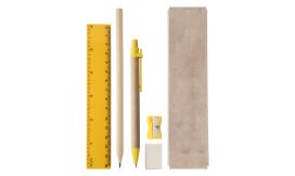 Monoli, set instrumente de scris, galben