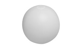 Playo, minge de plaja (ø28 cm), alb