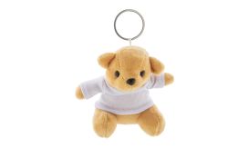 TeddyFob, Breloc din pluș, ursuleț, alb