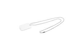 Delta, Colier cu etichetă de identitate, argintiu