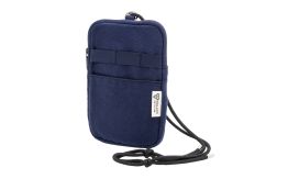 CanvaFon, Geantă pentru telefon mobil, crossbody, din pânză reciclată, albastru