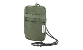 CanvaFon, Geantă pentru telefon mobil, crossbody, din pânză reciclată, verde