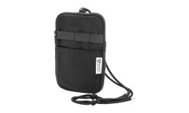 CanvaFon, Geantă pentru telefon mobil, crossbody, din pânză reciclată, negru