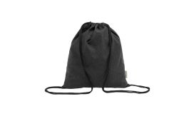 Dropex, Rucsac cu șnur, bumbac reciclat., negru