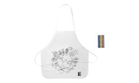 Ecolo, Șorț pentru colorat RPET, alb