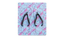 Suboslip, papuci de plajă cu sublimare, alb/negru