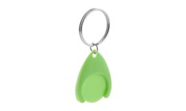 Nelly, breloc cu fisă pentru coş cumpărături, verde