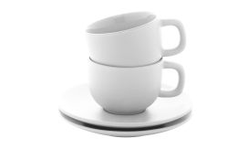 Caturra Plus, Set cești capuccino, alb