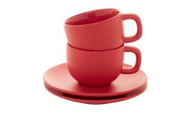Caturra Plus, Set cești capuccino, roșu