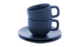 Caturra Plus, Set cești capuccino, albastru închis