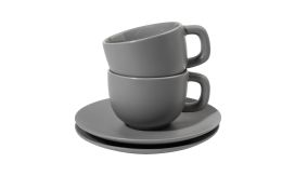Caturra Plus, Set cești capuccino, gri