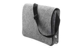 Refelt Courier, geantă poştaş, fetru RPET, gri