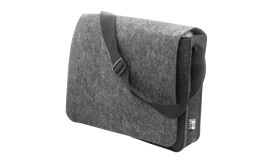 Refelt Courier, geantă poştaş, fetru RPET, gri închis