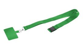 Revent Call, lanyard RPET pentru telefon mobil, verde