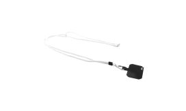 Corphon, lanyard RPET pentru telefon mobil, alb