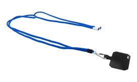 Corphon, lanyard RPET pentru telefon mobil, albastru