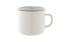 Woodstock, cană vintage, alb/alb