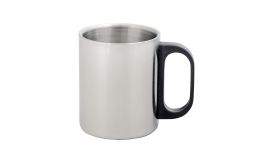 Gilbert, cană din oțel inoxidabil, argintiu/negru