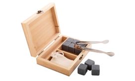 Bourbon, set de cuburi de gheață din piatră, natural
