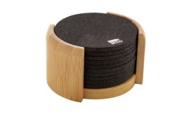 Chiang, Set suport pahare, din bambus, negru/natural