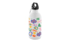 Pressuto, sticlă din oțel inoxidabil reciclat, alb