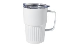 Streaky Grab, cană termică, alb