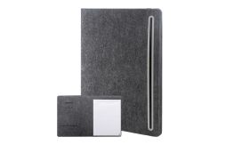Refelt Meet A4, mapă documente, din fetru, RPET, gri închis