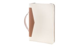 Carbasa Zip, dosar pentru documente, din pânză reciclată, natural