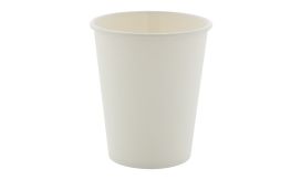 Papcap M, pahar de hârtie, 240 ml, alb