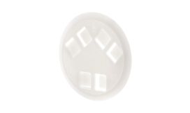 Espot, insignă lanyard, alb