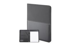 Duotone Zip, mapă documente A4 cu fermoar, negru