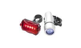 Wiggins, set lumini pentru bicicletă, negru