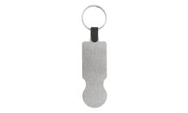 SteelCart, breloc cu fisă cumpărături, argintiu