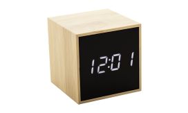 Boolarm, ceas din bambus, cu alarma, natural