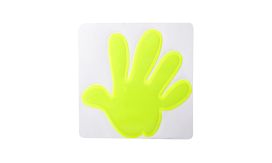 Astana, etichetă autocolantă reflectorizantă, galben