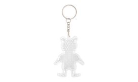 Safebear, breloc reflectorizant, alb