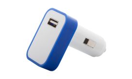 Waze, încărcător mașină USB, albastru/alb