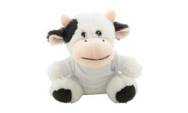 Remoo, văcuță din pluș, RPET, alb