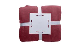 Espoo, pătură flanel, burgundy