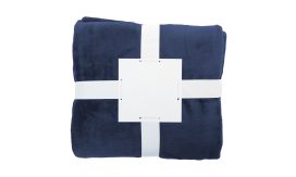 Vantaa, Pătură de flanel, RPET, albastru închis