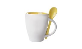 Spoon, cana, galben/alb