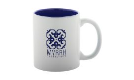 Revery, cană, albastru închis/alb