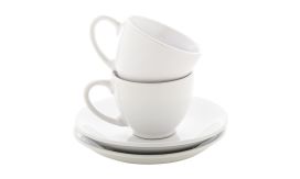 Mocca, set cești, alb