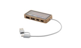 SeeHub, Hub USB transparent, natural/transparent