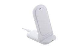 Rewolt, suport telefon cu încărcător wireless RABS, alb