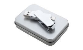 Gigax, unitate flash USB OTG, argintiu