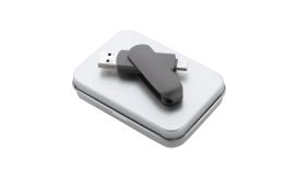 Gigax, unitate flash USB OTG, gri închis